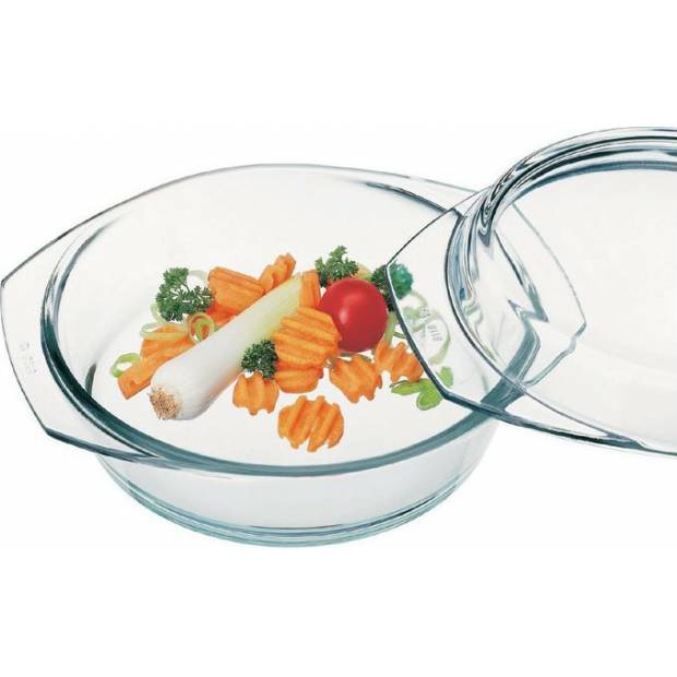 Runde Glasbackform 2l