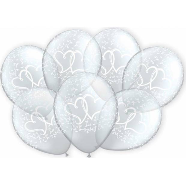 7 Stück Transparente Ballons geeignet für Hochzeitsdekoration