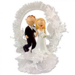 Hochzeitstortenfigur 1 Stück unglücklicher Bräutigam 220 mm