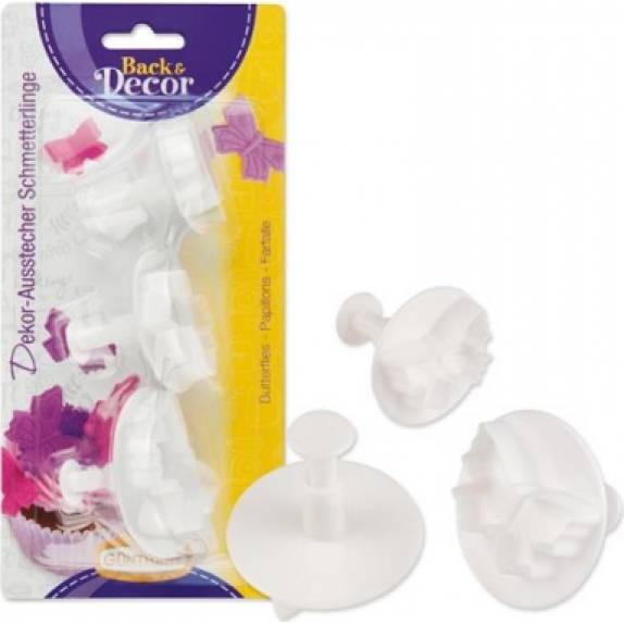 Kolbenschneider mit Schmetterlingen