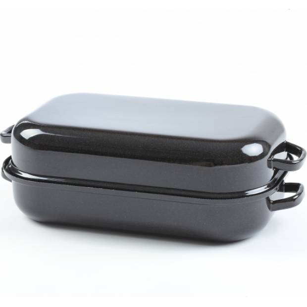 Beidseitig emaillierte Sfinx-Backform Größe 25 cm (Innenmaß), Blechstärke 0,8 mm - Belis