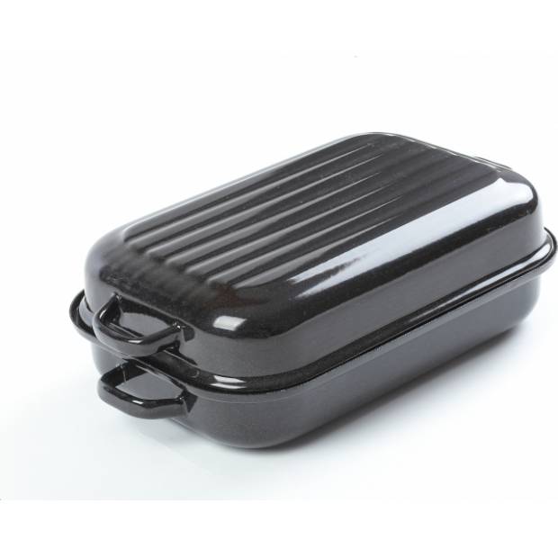 Beidseitig emailliertes Sfinx-Doppelbackblech Größe 35 cm (Innenmaß), Blechstärke 1,2 mm - Belis