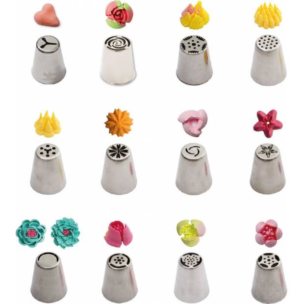 Satz mit 12 Dekorationsspitzen