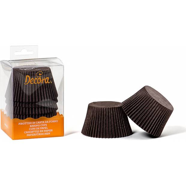 Klassische Muffinförmchen braun 55x45mm