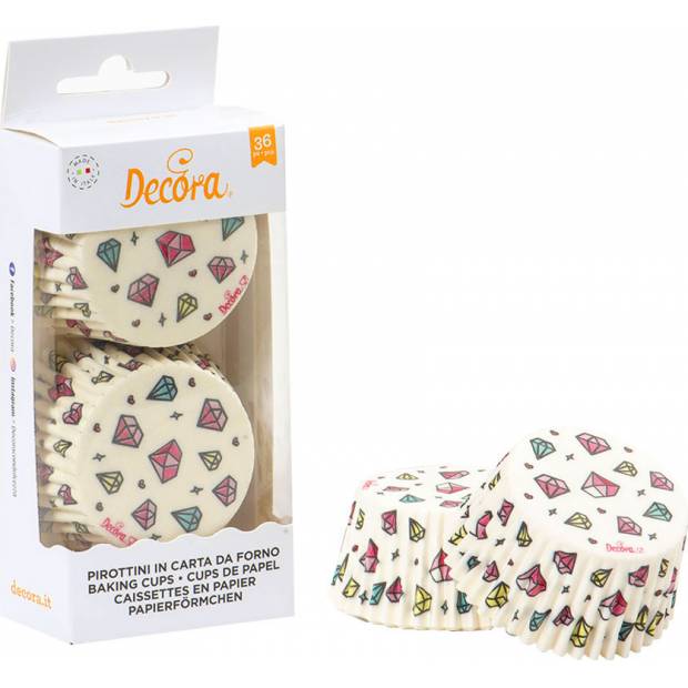 Muffin-Körbchen 36Stk Diamanten