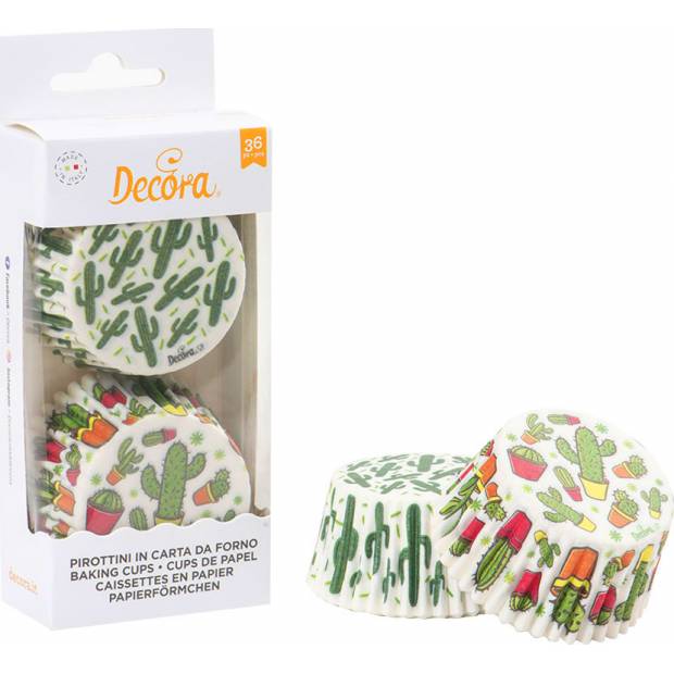Muffin-Körbchen 36Stk Kaktus