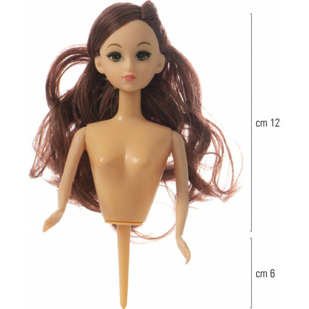 Tortenklecks, schwarze Haare, 12 cm