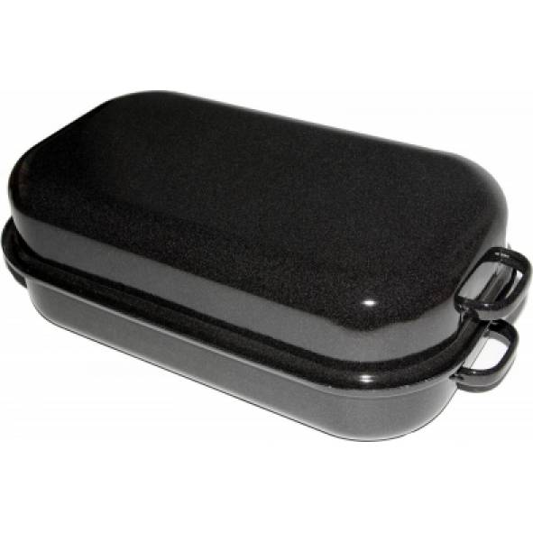 Beidseitig emailliertes Sfinx-Doppelbackblech Größe 35 cm (Innenmaß), Blechstärke 1 mm - Belis