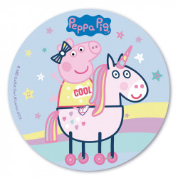 Essbares Papierschweinchen Pepa und Einhorn 20cm