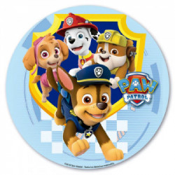 Fondant-Blatt für Torte PAW Patrol alle Freunde 20 cm