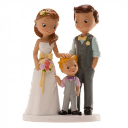 Hochzeitstorte Figur 16cm Mann und Junge