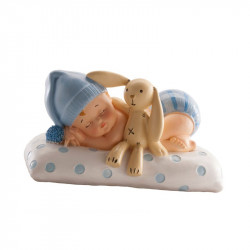 Schlafendes Baby Junge Kuchen Figurine