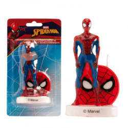 Spiderman Tortenfigur mit Kerze 9cm