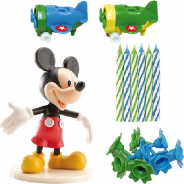 Mickey Kerzen und Flugzeuge Kuchenfigur