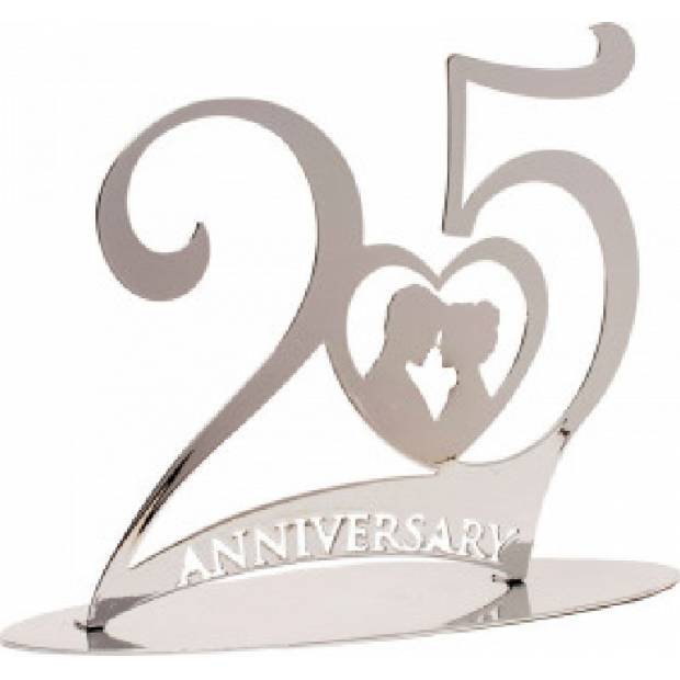 Tortendekoration 25 Jahre Silberhochzeit