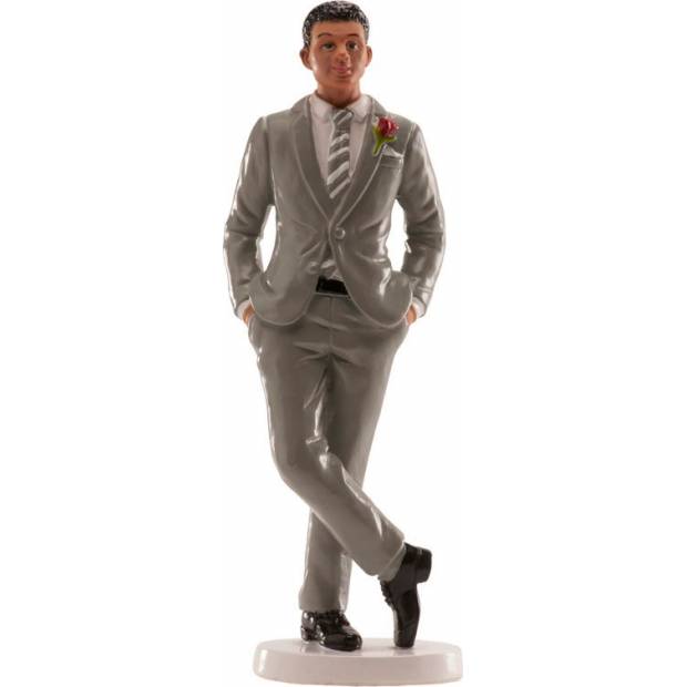 Hochzeitstortenfigur 16cm einzelner Mann
