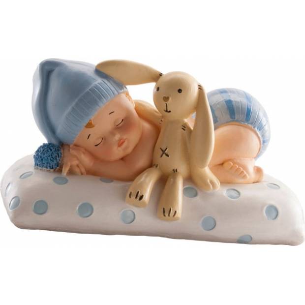 Schlafendes Baby Junge Kuchen Figurine