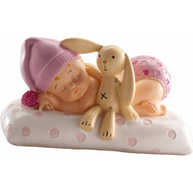Schlafendes Baby Mädchen Kuchen Figur
