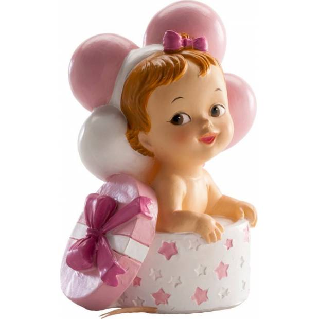 Baby Mädchen Kuchen Figur 10,5cm in Box