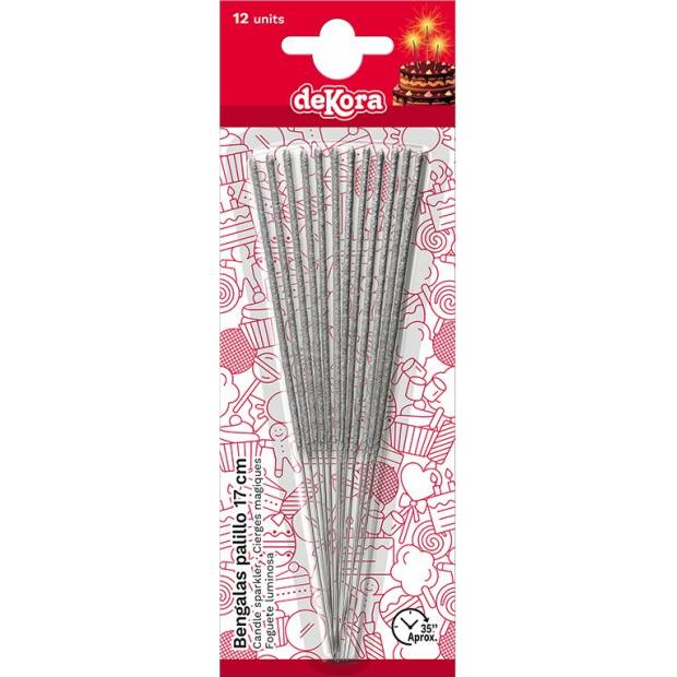 Wunderkerzen für Kuchen 17cm 12Stk