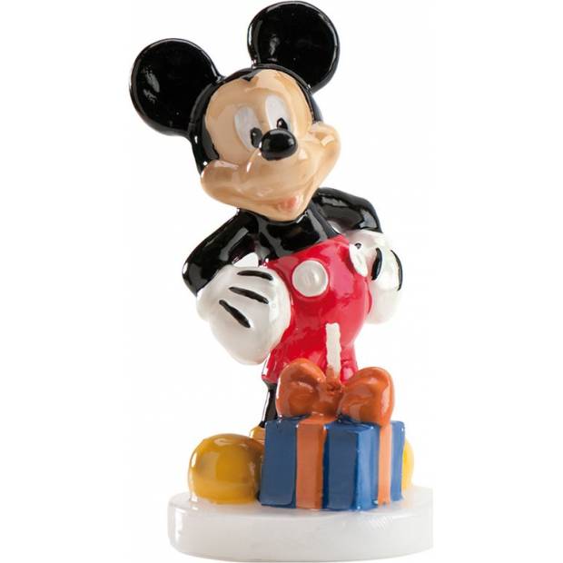 Kerze - Kuchenfigur Mickey 8cm mit Geschenk