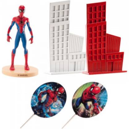 Spiderman und die Stadt Kuchen Figur
