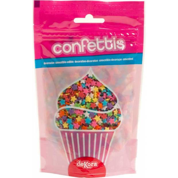 Dekoration 100 g bunte Zuckersternchen