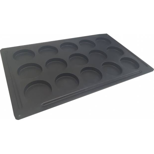 Profi-Bratpfanne für 15 Krapfen 53x32,5cm