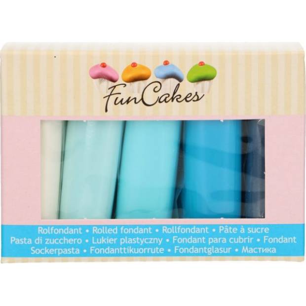 Beschichtungsmaterialsatz blaue Massen 5x100g