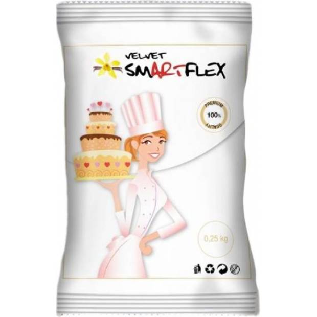 Smartflex Velvet Vanilla 0,25 kg im Beutel (Tortenüberzugs- und Modelliermasse) 0127 dortis