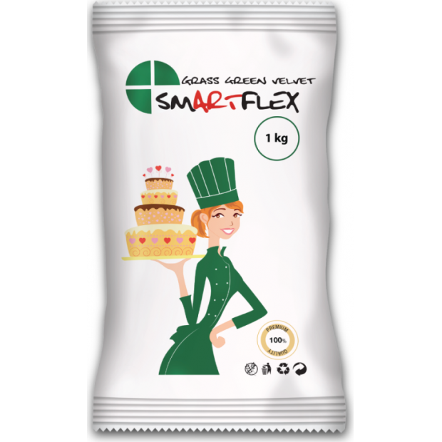 Smartflex Gras Grün Samt Vanille 1 kg im Beutel 0307 dortis