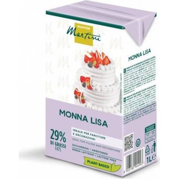 Pflanzliche Sahne ohne Laktose Monna Lisa (1 l) 5509 tortis