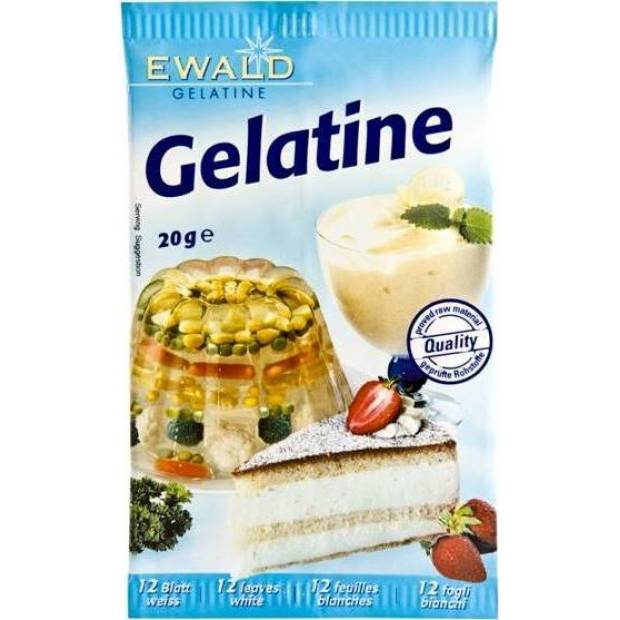 Gelatine in Scheiben geschnitten 20 g 9520