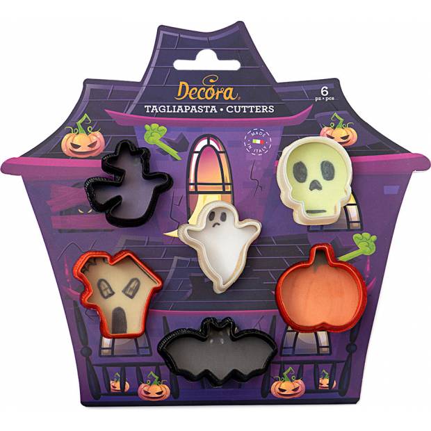 Gruseliges Halloween-Stanzset 6-teilig