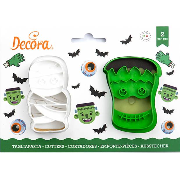 Ausstechfigur Mumie und Frankenstein 8 cm