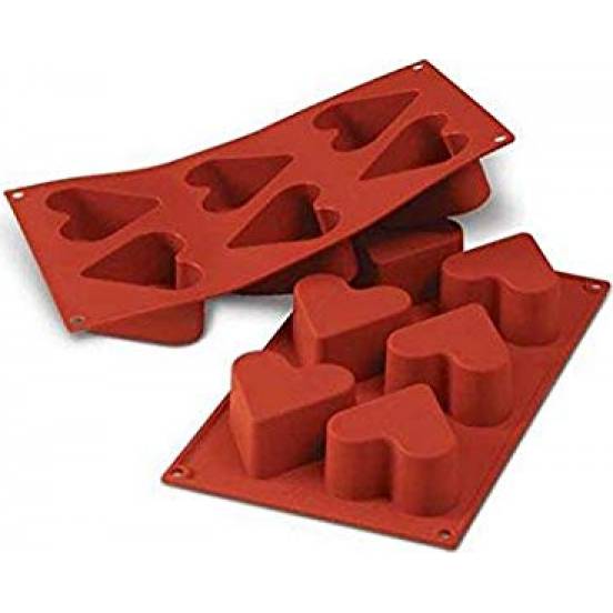 Silikonform zum Backen von Herzen
