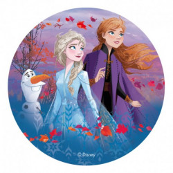 Essbares Papier Frozen 2 Anna, Elsa und Olaf 20 cm