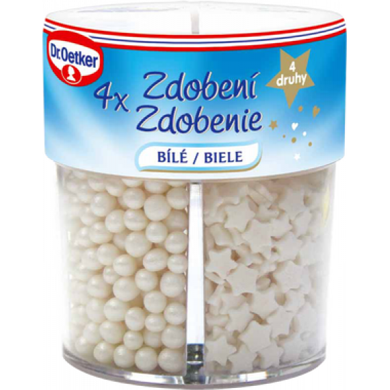 Dr. Oetker Dekoration 4 Sorten weiß (73 g) DO0078 dortis