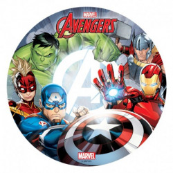 Essbares Oblatenpapier für Torte Avengers - Marvel 20 cm