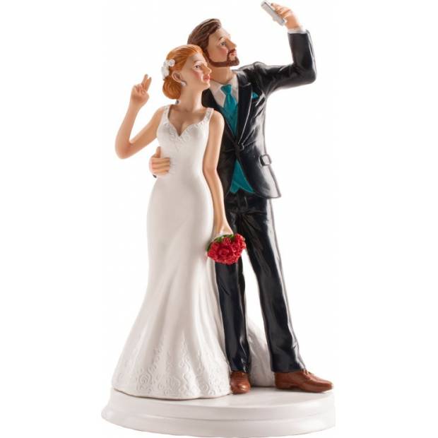Hochzeitstorten-Figur 20cm SELFIE
