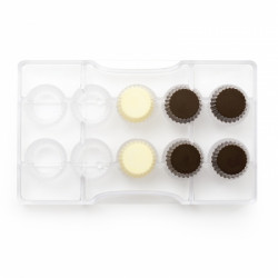 Schokoladen-Cupcake-Form mit Durchmesser 2,5 x 1,6 cm