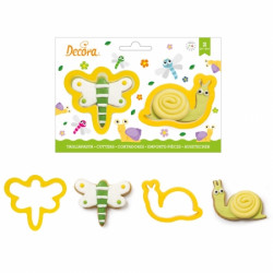 Ausstechformen für Libelle und Schnecke