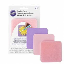 Set mit drei Schwämmen zum Modellieren von Blumen