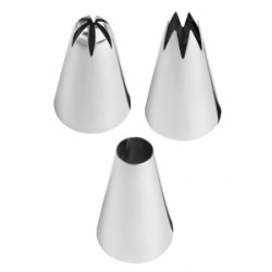 Satz extra große Gebäckspitzen