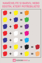 Kühlschrankmagnet - Farbmischung 9x6cm