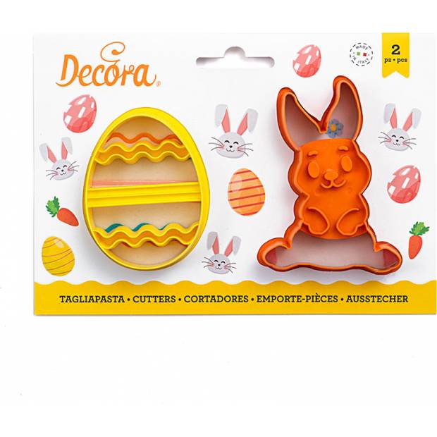 Ausstechform mit Ei und Hasenmotiv