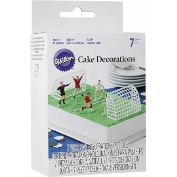 Fußballspieler Tortenfiguren Set 7Stück