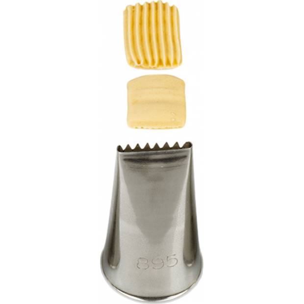 Gebäckdekorationsspitze flach 895/2B