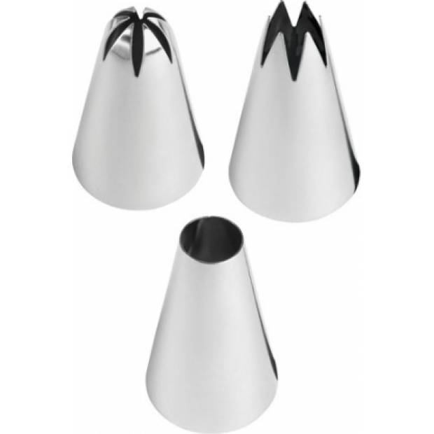 Satz extra große Gebäckspitzen