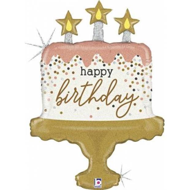 Aufblasbarer Geburtstagskuchenballon 84 cm